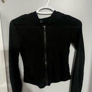 Black Zip-Up Hoodie